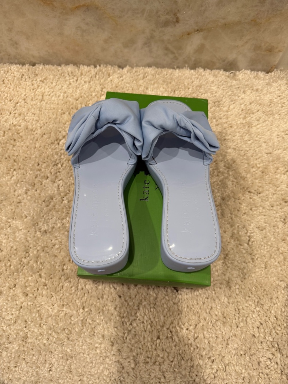 New Kate Spade neoprene bowwedge sandals 8.5 - Picture 9 of 11
